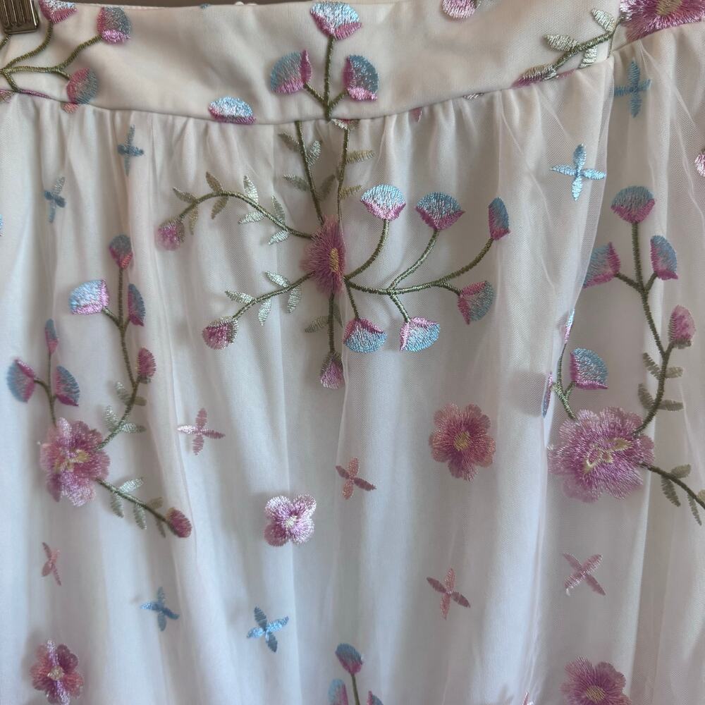 Altar’d State Ambrose Floral Embroidered Top & Skirt Set NWT Small - Picture 7 of 14